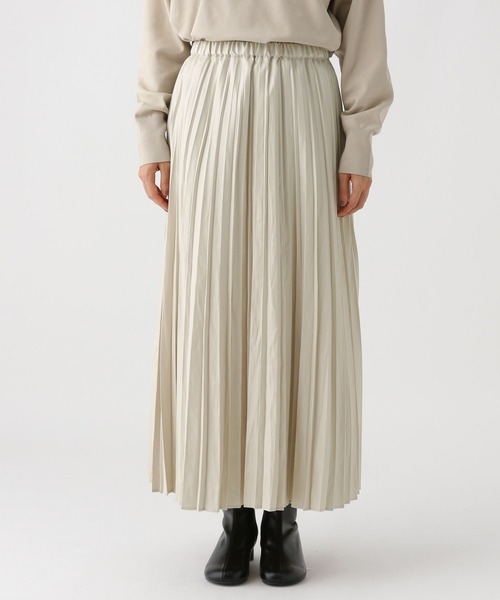 Elura(エルーラ)の「チンツプリーツスカート/583719(スカート・レディース・ライトベージュ/ブラウン・LARGE/MEDIUM)」の9枚目の写真