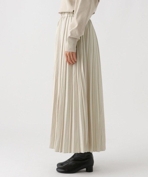 Elura(エルーラ)の「チンツプリーツスカート/583719(スカート・レディース・ライトベージュ/ブラウン・LARGE/MEDIUM)」の10枚目の写真