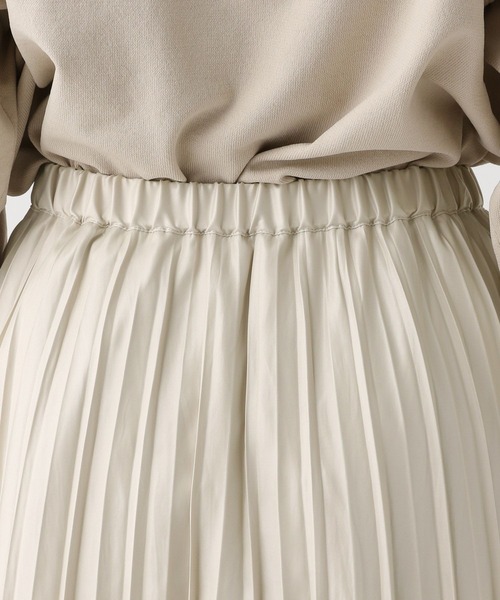 Elura(エルーラ)の「チンツプリーツスカート/583719(スカート・レディース・ライトベージュ/ブラウン・LARGE/MEDIUM)」の14枚目の写真