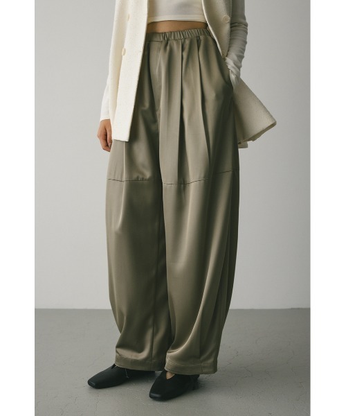 セール】サテンワイドフォルムパンツ（スラックス）｜STYLEMIXER
