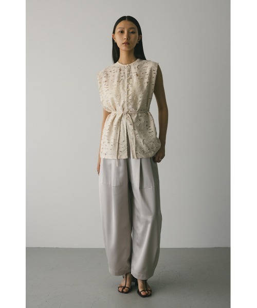 セール】サテンワイドフォルムパンツ（スラックス）｜STYLEMIXER