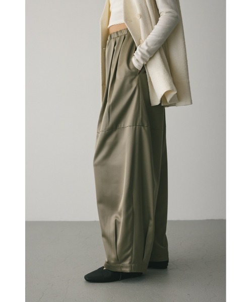 セール】サテンワイドフォルムパンツ（スラックス）｜STYLEMIXER