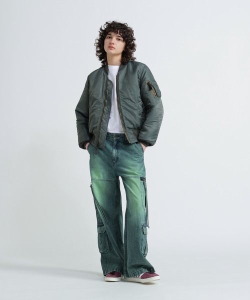 AVIREX(アヴィレックス)の「《直営店限定》MA-1 HERITAGE/MA-1ヘリテージ(MA-1・レディース・セージグリーン・F)」の3枚目の写真