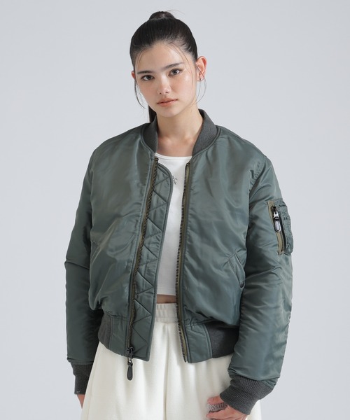 AVIREX(アヴィレックス)の「《直営店限定》MA-1 HERITAGE/MA-1ヘリテージ(MA-1・レディース・セージグリーン・F)」の13枚目の写真