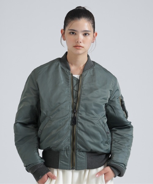 AVIREX(アヴィレックス)の「《直営店限定》MA-1 HERITAGE/MA-1ヘリテージ(MA-1・レディース・セージグリーン・F)」の14枚目の写真