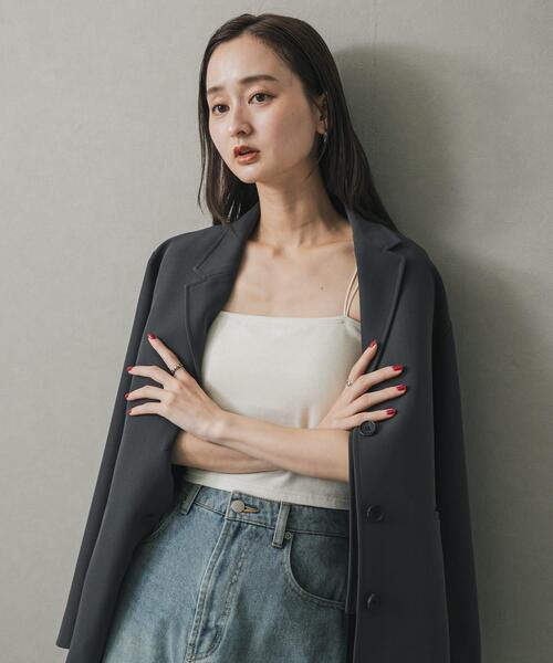 SENSE OF PLACE by URBAN RESEARCH（センスオブプレイスバイアーバンリサーチ）の「クロップドカップツキキャミソール（キャミソール・レディース・パープル/ホワイト/ブラック・ONE）」の18枚目の写真