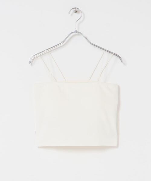 SENSE OF PLACE by URBAN RESEARCH（センスオブプレイスバイアーバンリサーチ）の「クロップドカップツキキャミソール（キャミソール・レディース・パープル/ホワイト/ブラック・ONE）」の19枚目の写真