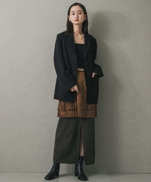 SENSE OF PLACE by URBAN RESEARCH（センスオブプレイスバイアーバンリサーチ）の「クロップドカップツキキャミソール（キャミソール・レディース・パープル/ホワイト/ブラック・ONE）」の20枚目の写真