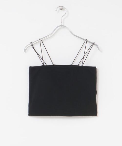 SENSE OF PLACE by URBAN RESEARCH（センスオブプレイスバイアーバンリサーチ）の「クロップドカップツキキャミソール（キャミソール・レディース・パープル/ホワイト/ブラック・ONE）」の13枚目の写真