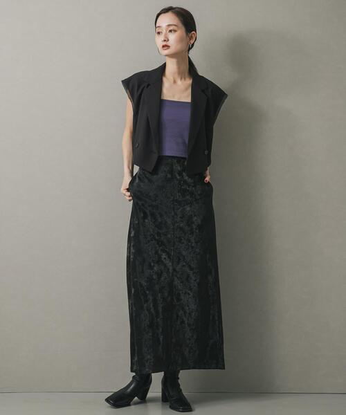 SENSE OF PLACE by URBAN RESEARCH（センスオブプレイスバイアーバンリサーチ）の「クロップドカップツキキャミソール（キャミソール・レディース・パープル/ホワイト/ブラック・ONE）」の17枚目の写真