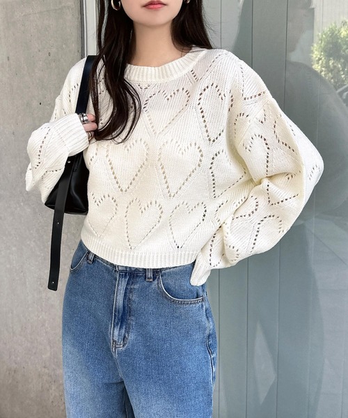 フィフィアンドロメオ　ハートつきニットSS フィフィアンドロメオ ハートつきニットSS - メルカリ