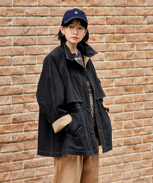 セール】【セットアイテム】マルチウェイ ボアベスト付き 配色 テント