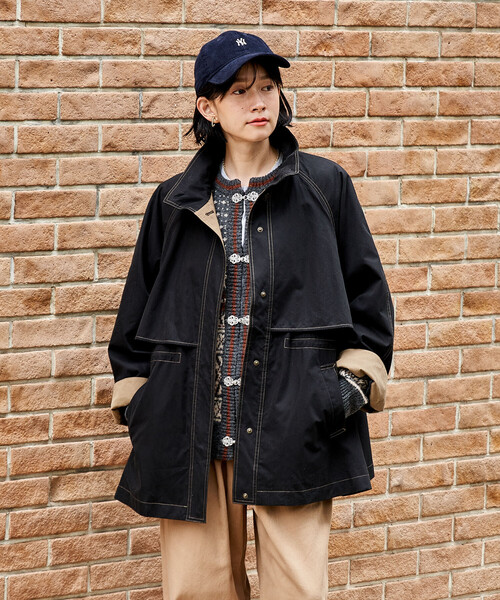 セール】【セットアイテム】マルチウェイ ボアベスト付き 配色 テント