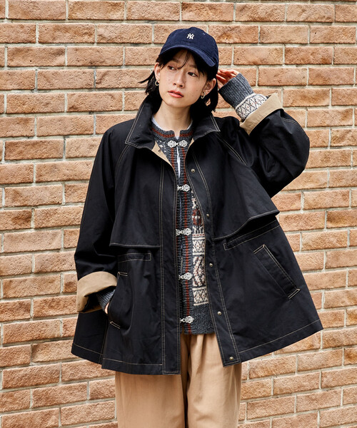 セール】【セットアイテム】マルチウェイ ボアベスト付き 配色 テント