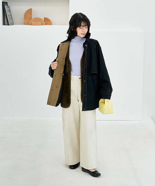 セール】【セットアイテム】マルチウェイ ボアベスト付き 配色 テント