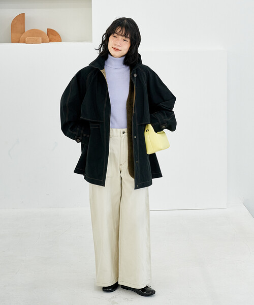 なっちゃんママさん専用マルチウェイ ボアベスト付き 配色 テントラインコート なっちゃんママさん専用マルチウェイ ボアベスト付き 配色 テント