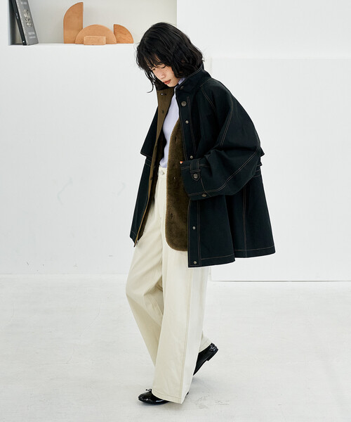 セール】【セットアイテム】マルチウェイ ボアベスト付き 配色 テント