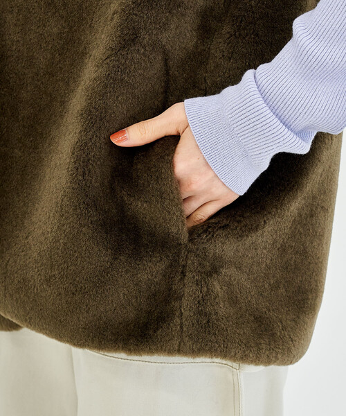 セットアイテム】マルチウェイ ボアベスト付き 配色 テント