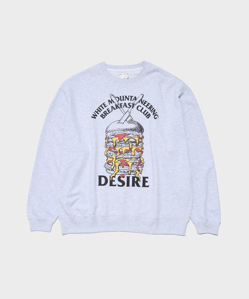 WHITE MOUNTAINEERING(ホワイトマウンテニアリング)の「【White Mountaineering / ホワイトマウンテニアリング】BREAKFAST CLUB SWEAT SHIRT(スウェット・メンズ・ブラック/グレー・2/1)」の1枚目の写真