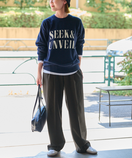 JOURNAL STANDARD relume（ジャーナルスタンダード　レリューム）の「ウーステッドサージパンツ（スラックス・レディース・チャコールグレー/ネイビー/ベージュ・36/38）」の8枚目の写真