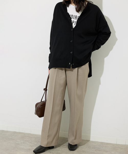 JOURNAL STANDARD relume（ジャーナルスタンダード　レリューム）の「ウーステッドサージパンツ（スラックス・レディース・チャコールグレー/ネイビー/ベージュ・36/38）」の19枚目の写真