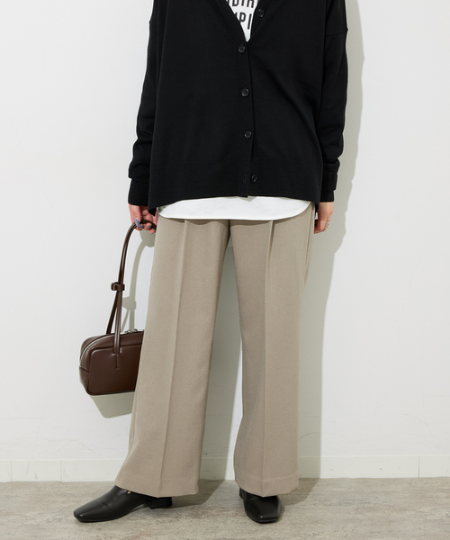 JOURNAL STANDARD relume（ジャーナルスタンダード　レリューム）の「ウーステッドサージパンツ（スラックス・レディース・チャコールグレー/ネイビー/ベージュ・36/38）」の21枚目の写真