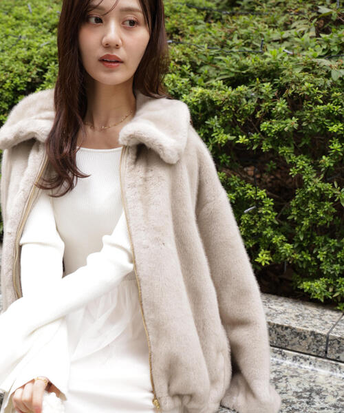 青島心さん着用】フェイクファーブルゾン / 1215255003（ブルゾン