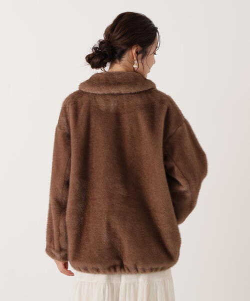 PROPORTION BODY DRESSING(プロポーションボディドレッシング)の「フェイクファーブルゾン / 1215255003(ブルゾン・レディース・ブラウン/グレー・MEDIUM/SMALL)」の7枚目の写真