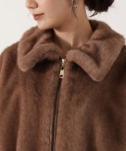 PROPORTION BODY DRESSING(プロポーションボディドレッシング)の「フェイクファーブルゾン / 1215255003(ブルゾン・レディース・ブラウン/グレー・MEDIUM/SMALL)」の10枚目の写真
