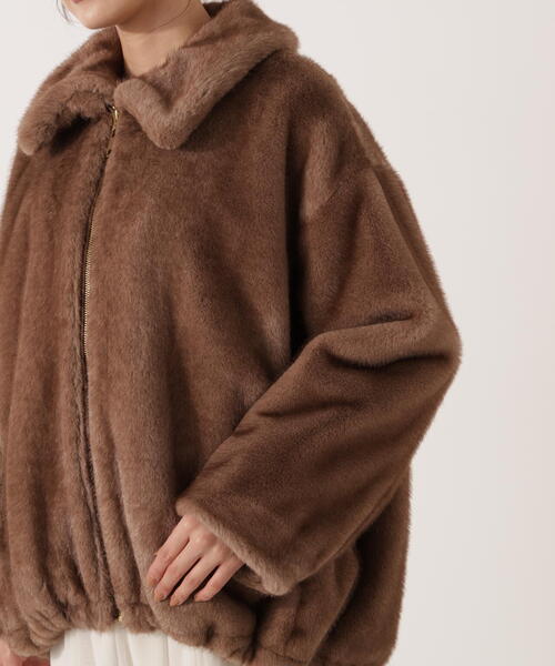 PROPORTION BODY DRESSING(プロポーションボディドレッシング)の「フェイクファーブルゾン / 1215255003(ブルゾン・レディース・ブラウン/グレー・MEDIUM/SMALL)」の11枚目の写真
