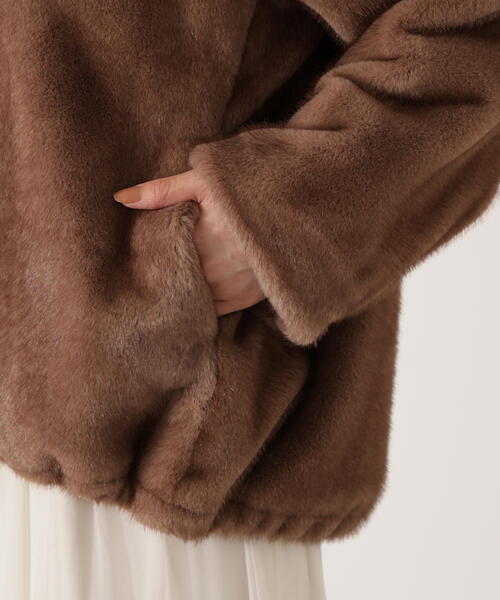 PROPORTION BODY DRESSING(プロポーションボディドレッシング)の「フェイクファーブルゾン / 1215255003(ブルゾン・レディース・ブラウン/グレー・MEDIUM/SMALL)」の12枚目の写真