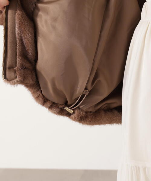 PROPORTION BODY DRESSING(プロポーションボディドレッシング)の「フェイクファーブルゾン / 1215255003(ブルゾン・レディース・ブラウン/グレー・MEDIUM/SMALL)」の13枚目の写真