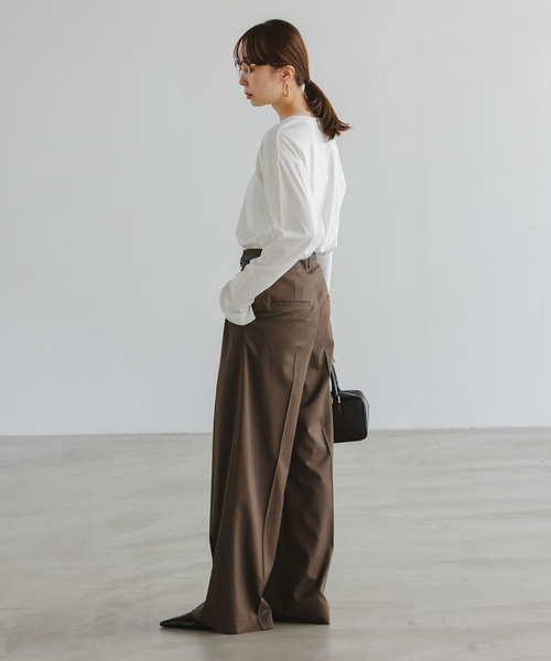 セール】スーピマコットンローズペトールロンTee（Tシャツ/カットソー