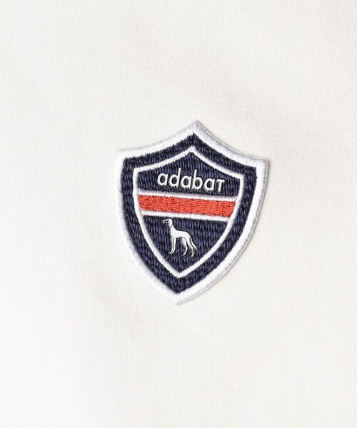 adabat（アダバット）の「【新レーベル ADABAT NAVY】せとはるコラボ モックT（Tシャツ/カットソー・レディース・ネイビー/ホワイト系・42/40/38/36）」の4枚目の写真