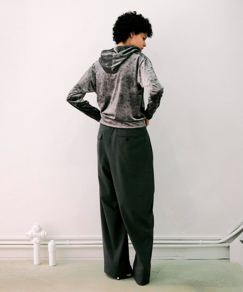 未使用級 20年♡フォクシー ベロアノアール パーカー クロップド