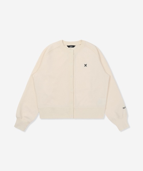 Hurley （ハーレー）の「【Hurley/ハーレー】レディースヘビーウェイトサーマルカーディガン　吸水速乾　THERMAL CARDIGAN（カーディガン/ボレロ・レディース・ブラック/オフホワイト/マルーン・SMALL/MEDIUM/LARGE）」の2枚目の写真