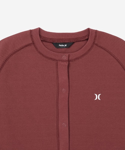 Hurley （ハーレー）の「【Hurley/ハーレー】レディースヘビーウェイトサーマルカーディガン　吸水速乾　THERMAL CARDIGAN（カーディガン/ボレロ・レディース・ブラック/オフホワイト/マルーン・SMALL/MEDIUM/LARGE）」の9枚目の写真