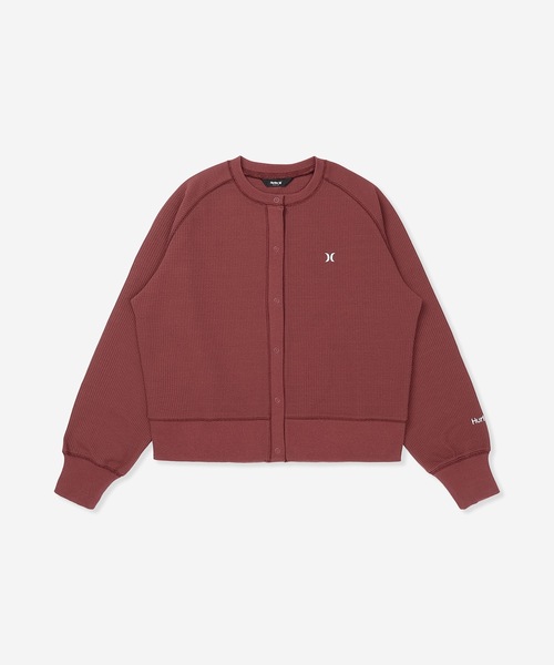 Hurley （ハーレー）の「【Hurley/ハーレー】レディースヘビーウェイトサーマルカーディガン　吸水速乾　THERMAL CARDIGAN（カーディガン/ボレロ・レディース・ブラック/オフホワイト/マルーン・SMALL/MEDIUM/LARGE）」の18枚目の写真