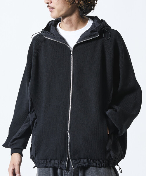 セール】限定展開 リラックスフィット ナイロン切り替え ドッキング