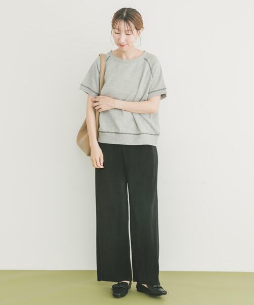 ITEMS URBANRESEARCH（アイテムズ アーバンリサーチ）の「ラメハンソデスウェットプルオーバー（スウェット・レディース・グレー/ネイビー/レッド系その他・FREE）」の6枚目の写真