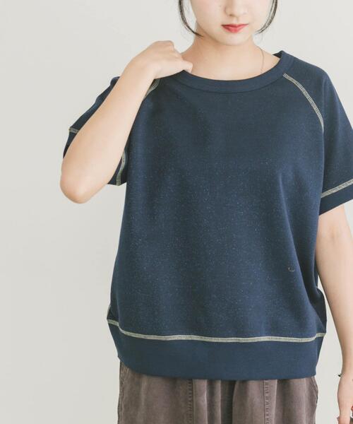 ITEMS URBANRESEARCH（アイテムズ アーバンリサーチ）の「ラメハンソデスウェットプルオーバー（スウェット・レディース・グレー/ネイビー/レッド系その他・FREE）」の9枚目の写真