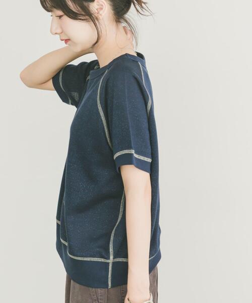 ITEMS URBANRESEARCH（アイテムズ アーバンリサーチ）の「ラメハンソデスウェットプルオーバー（スウェット・レディース・グレー/ネイビー/レッド系その他・FREE）」の10枚目の写真