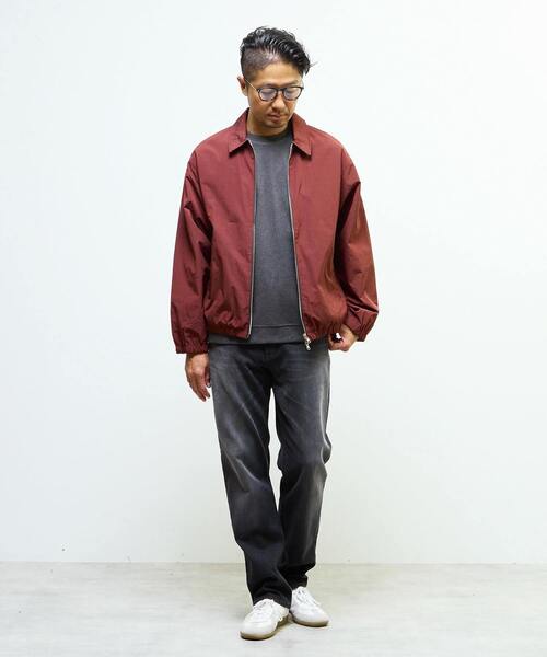 MEN'S MELROSE(メンズメルローズ)の「アクティブツィードチドリスウェットライクTシャツ(Tシャツ/カットソー・メンズ・ネイビー/チャコールグレー/グレー・2/4/3)」の16枚目の写真