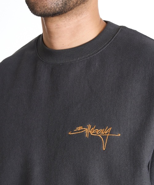 BILLABONG（ビラボン）の「【直営店限定】BILLABONG メンズ SCRIPT LOGO トレーナー 【2025年秋冬モデル】ビラボンセットアップ対応ロゴワンポイント刺繍プルオーバークルーネックスウェットトレーナー（スウェット・メンズ・グレー/ブラック系その他/レッド系その他・MEDIUM/LARGE/X-LARGE）」の11枚目の写真
