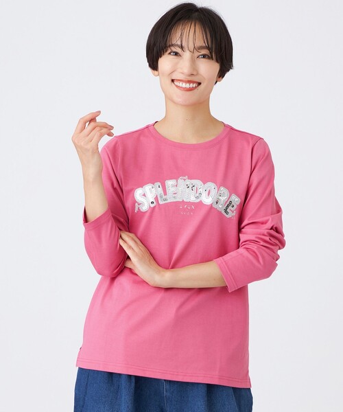 Tシャツ/カットソー（ピンク/桃色系・長袖）ファッション通販 - ZOZOTOWN