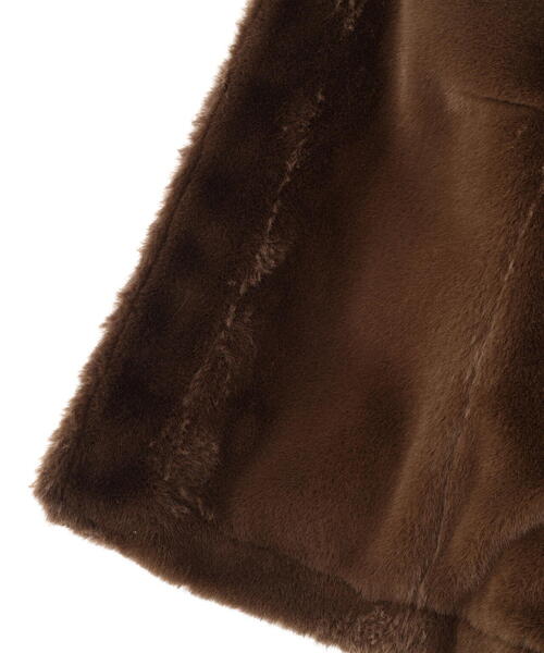 AVIREX（アヴィレックス）の「《直営店限定》GOAT VEGE HOOD LEATHER JACKET（ブルゾン・レディース・ブラウン/ブラック・M/S）」の7枚目の写真