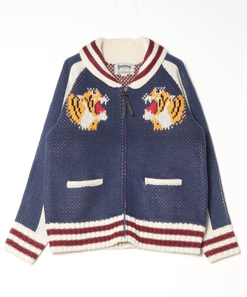 HOUSTON / カウチンニットセーター SOUVENIR COWICHAN SWEATER(TIGER