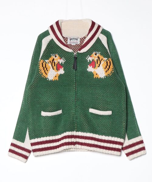 HOUSTON / カウチンニットセーター SOUVENIR COWICHAN SWEATER(TIGER