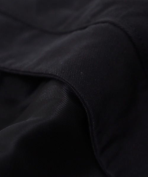 Three Four Time（ｽﾘｰﾌｫｰﾀｲﾑ）の「MA-1スリーブビッグカラーハーフコート（ブルゾン・レディース・ベージュ/ブラック・FREE）」の17枚目の写真