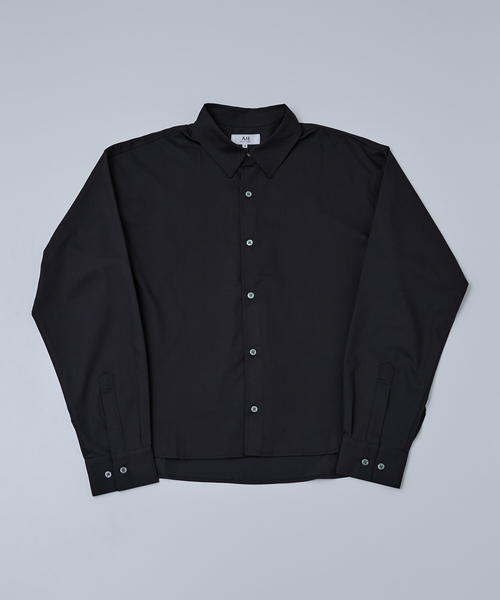 AH ABAHOUSE（エーエイチアバハウス）の「LONG SLEEVE CROPPED SHIRT / ロングスリーブ クロップドシャツ（シャツ/ブラウス・メンズ・ホワイト/チャコールグレー/ブラック/ネイビー/ブルー・46/48/44）」の10枚目の写真